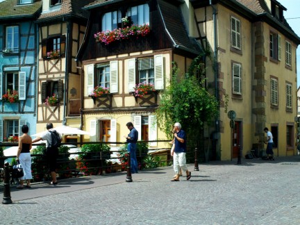 El puente de la Petit Venise en Colmar